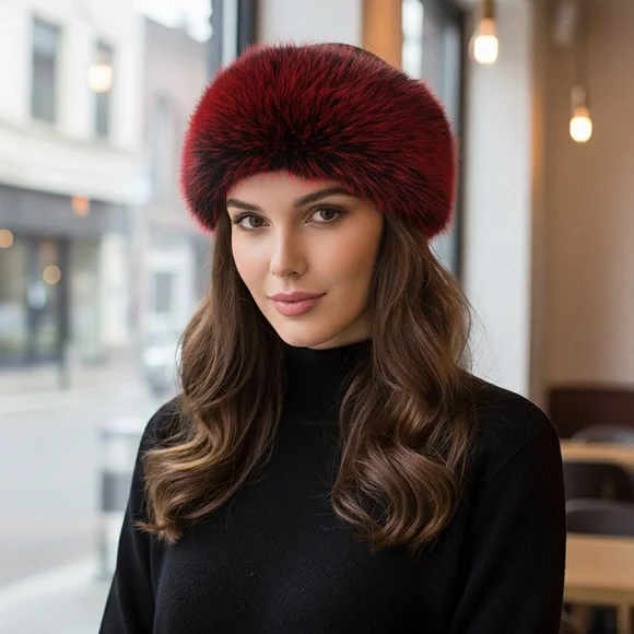 Elegant Faux Fur Winter Headband Earmuff - Picture 3 of 3